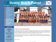 Tablet Screenshot of deweybeachpatrol.com